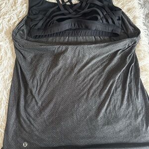 lululemon athletica Charcoal Gray Tank Top